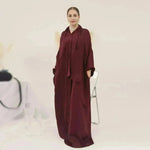 New ArabMiddle East Dubai Turkey Abaya dress Simple Plain Abaya 2025