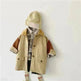 Windbreaker Sleeve Color Contrast Small Lapel Medium Long jacket kids - EX-STOCK CANADA