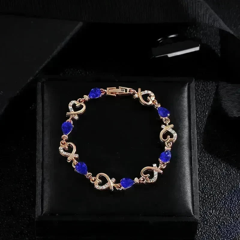 Hollow Love Bracelet With Rhinestones Fashion Temperament Heart-shaped Bracelet For Valentine's Day Gift Jewelry - EX-STOCK CANADA