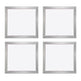 Screen Printing Kit, 4 Pieces Aluminum Silk Screen Printing Frames, 20x20inch Silk Screen Printing Frame With 110 Count Mesh, High Tension Nylon Mesh And Sealing Tape For T-shirts DIY Printing EX-STOCK