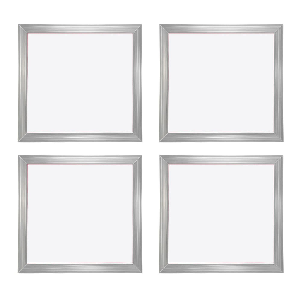 Screen Printing Kit, 4 Pieces Aluminum Silk Screen Printing Frames, 20x20inch Silk Screen Printing Frame With 110 Count Mesh, High Tension Nylon Mesh And Sealing Tape For T-shirts DIY Printing EX-STOCK