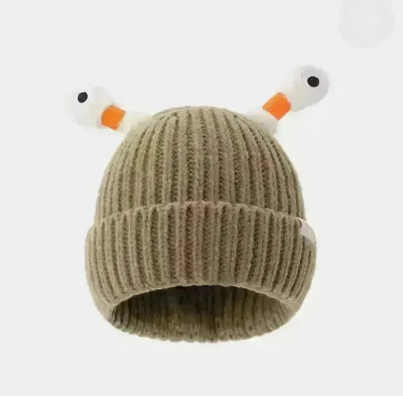New Cute Luminous Fall Winter Warm Ear Protection Wool Cartoon All-matching Knitted Beanie Hat - EX-STOCK CANADA