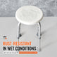 Shower Chair For Inside Shower, Adjustable Height Shower Stool, Non-Slip Bench Bathtub Seat Stool For Elderly Disabled Adults Handicap, 300 Lbs Capacity EX-STOCK