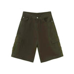 Men's Baggy Dad Shorts Jeans Denim Summer New Straight Wide-leg Workwear Denim Shorts  for Men Loose Leisure All-matching Shorts