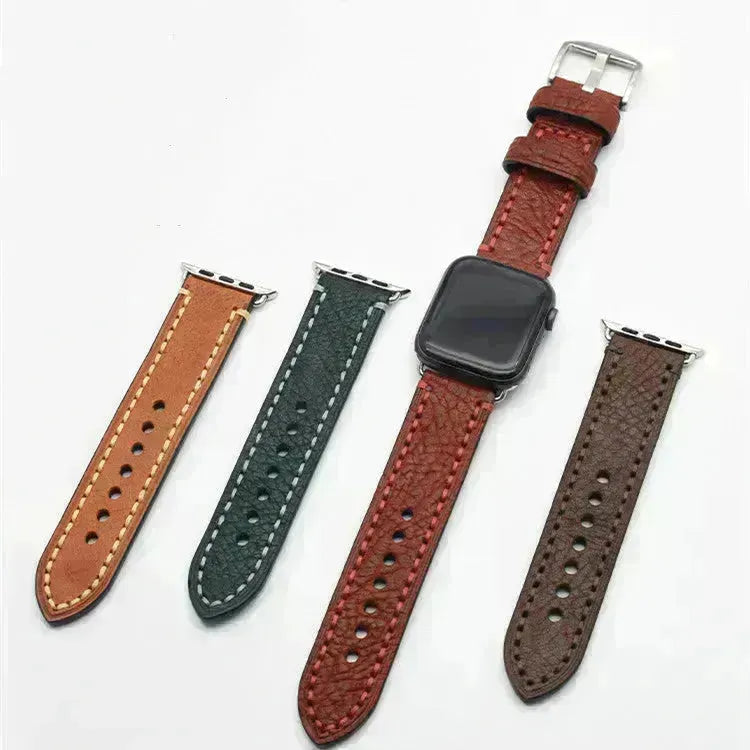 Sangle de montre en cuir de vache à vache simple décontractée
