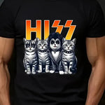Men's Printed Short Sleeved Round Neck T-shirt