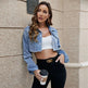 New Denim European And American Loose Hole Casual Denim Jacket For Women - EX-STOCK CANADA