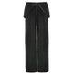 Solid Color High-waisted Zipper V Loose Straight Pocket Street fashion Cargo Pants Women - EX-STOCK CANADA