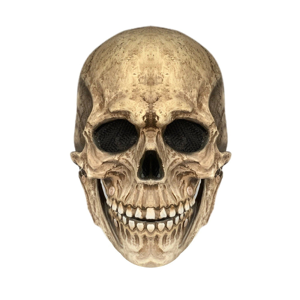 Halloween Movable Mouth Skull Mask Helmet Mouth Movable Skull Full Head Skull Mask EX-STOCK