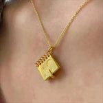 Openable Love Book-shaped Necklace With Stars Moon And Letters Engraved Fashion Personality Pendant Necklace For Valentine's Day Gift - EX-STOCK CANADA