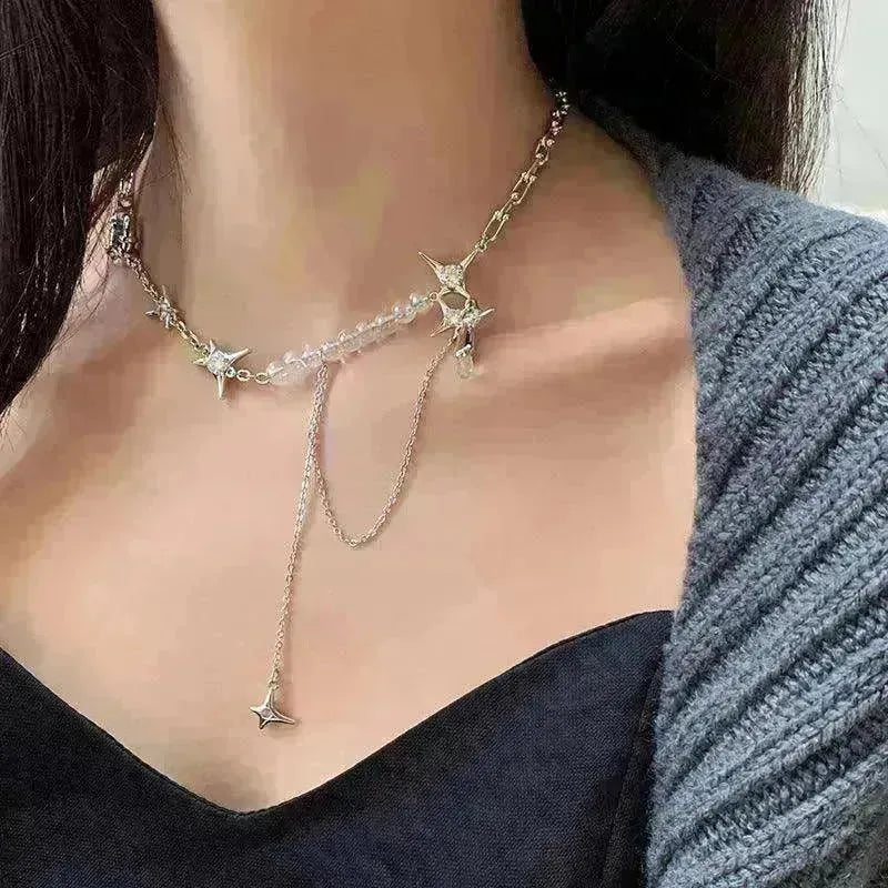 Chic Diamond Star Pendant Necklace - EX-STOCK CANADA