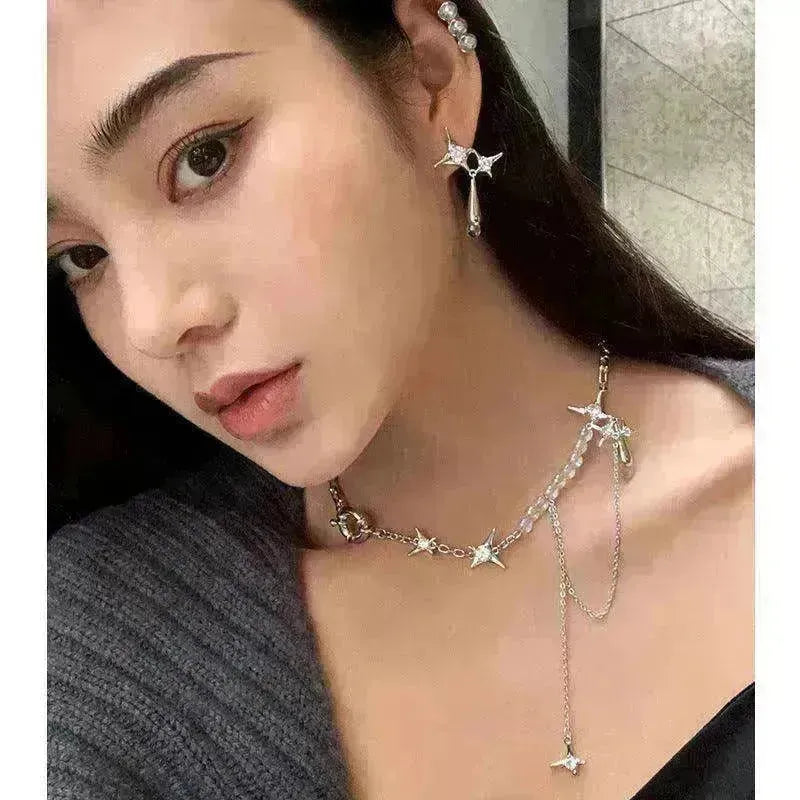 Chic Diamond Star Pendant Necklace - EX-STOCK CANADA