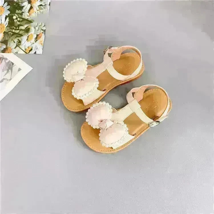 Children'S Fashion Korean Girls Casual Sandals Bowknot Velcro Kids Shoes - EX-STOCK CANADA