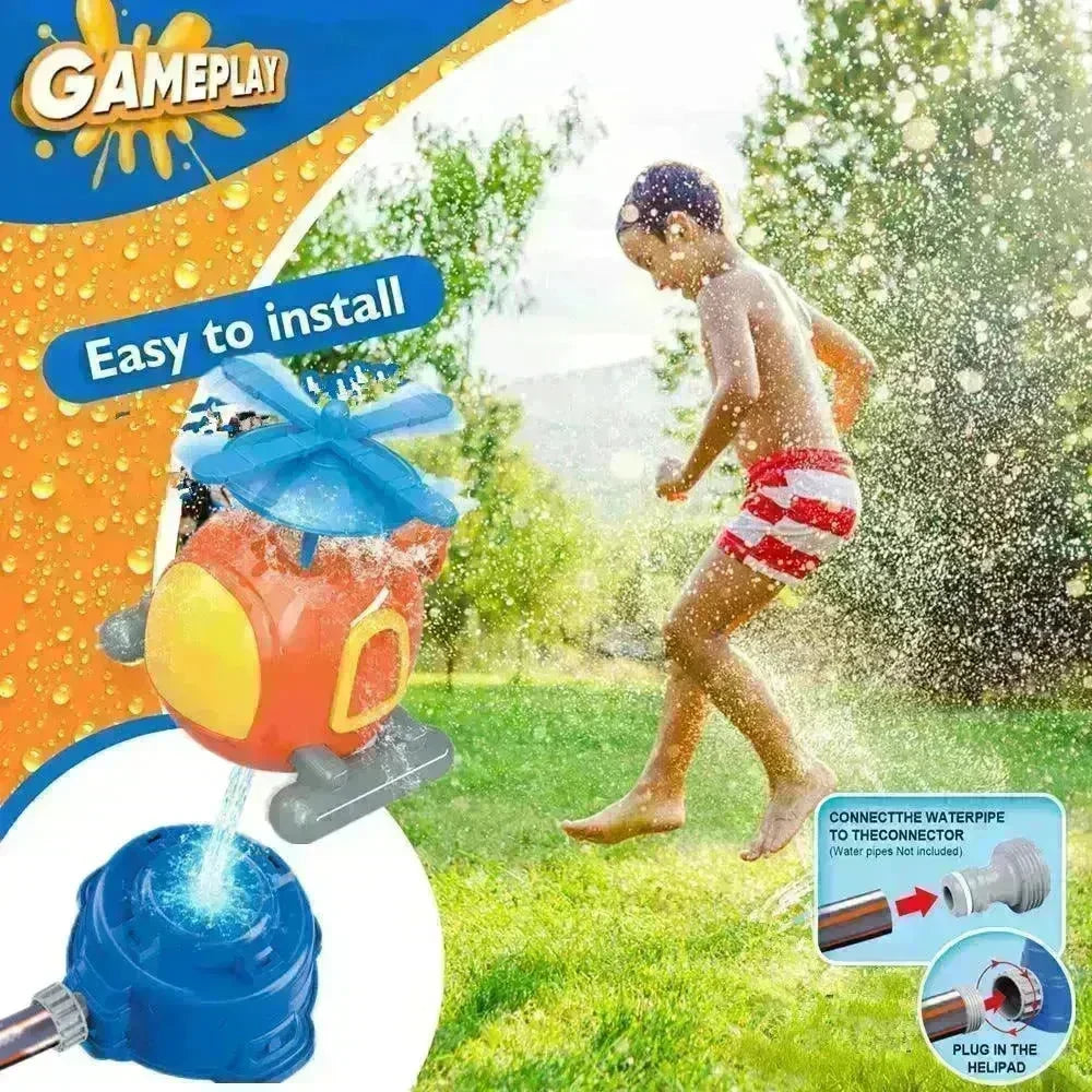 Children's Kweichow Moutai Helicopter Sprinkler Summer Outdoor Lawn Parent-child Splash Water Toys - EX-STOCK CANADA