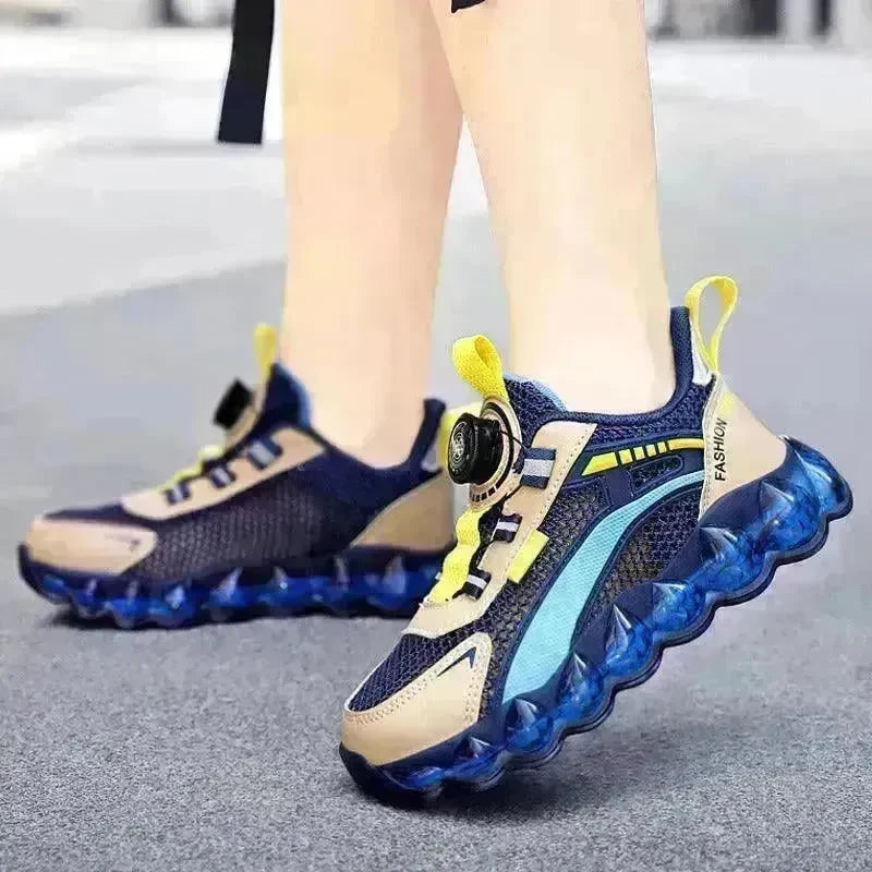 Children's Sports Rotating Buckle Single Mesh Shoes - EX-STOCK CANADA