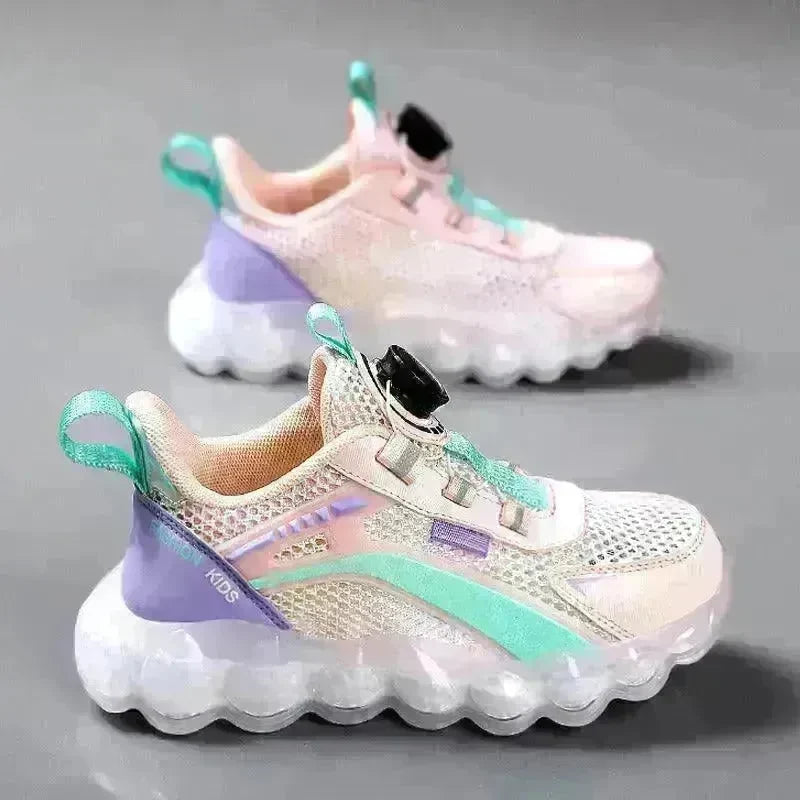 Children's Sports Rotating Buckle Single Mesh Shoes - EX-STOCK CANADA