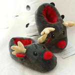 Christmas Shoes Cute Elk Home Slippers - EX-STOCK CANADA