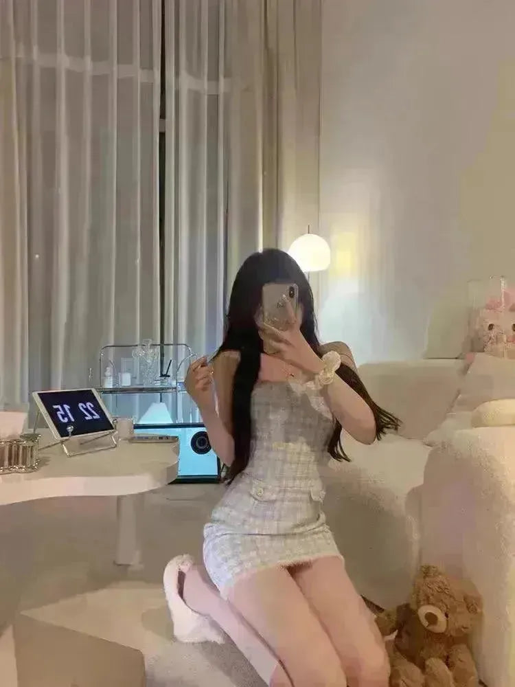 Classic Style Two piece, sleeve jacket Blue White Adult Lady Like Woman Dress Suit Elegant Outfit - EX-STOCK CANADA