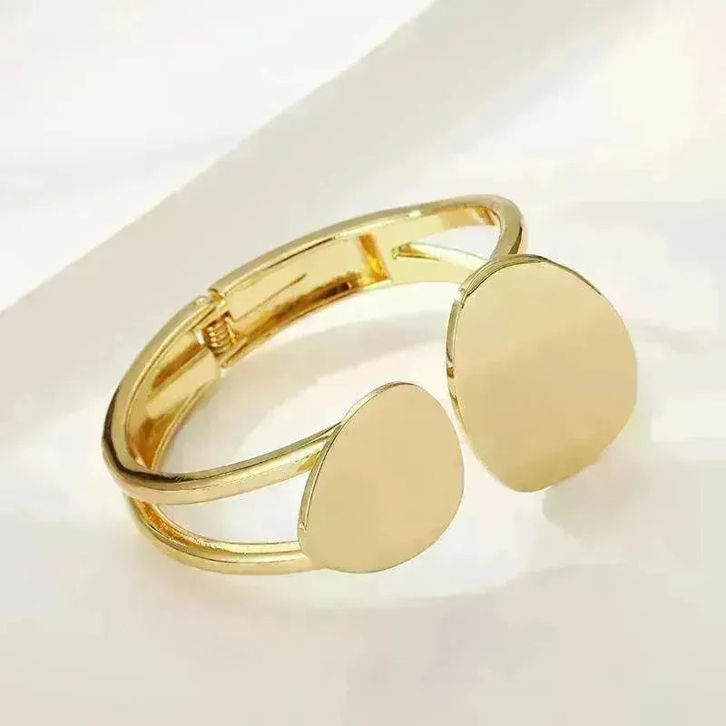 Classy Fashionable Asymmetric Alloy Spring Bracelet for Women Bracelet for Wedding Cocktail Party - EX-STOCK CANADA