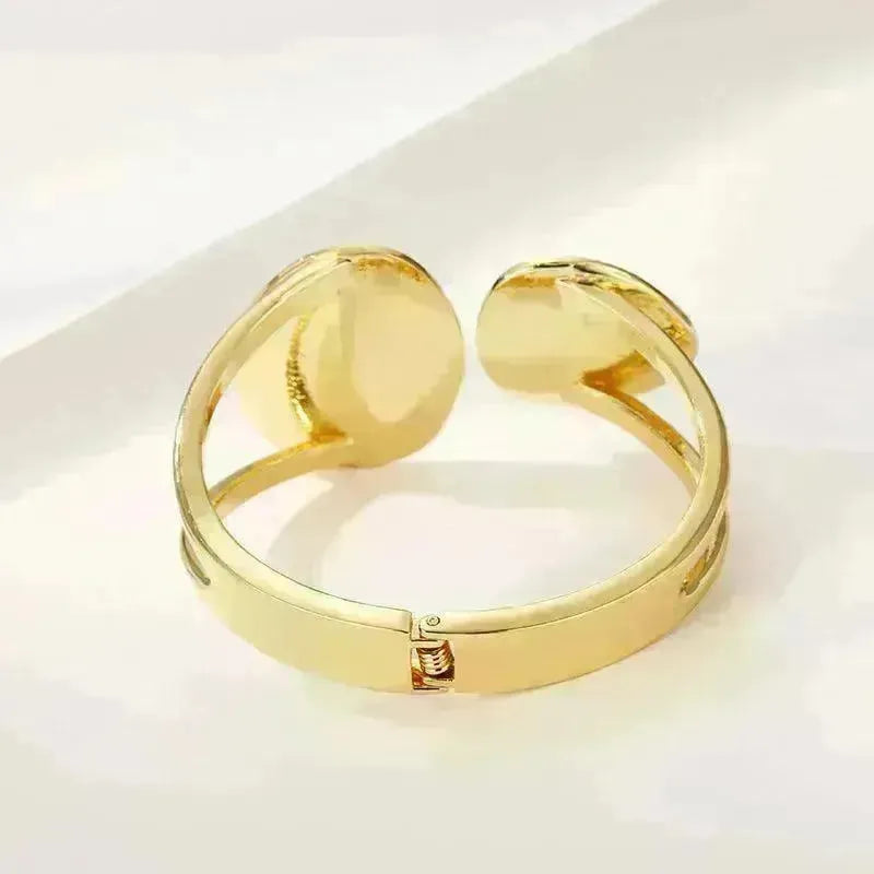 Classy Fashionable Asymmetric Alloy Spring Bracelet for Women Bracelet for Wedding Cocktail Party - EX-STOCK CANADA