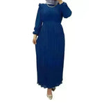 Classy Solid Color Turtleneck With Loose Abaya Dress for Arab Dubai Turkey Middle East Women - EX-STOCK CANADA