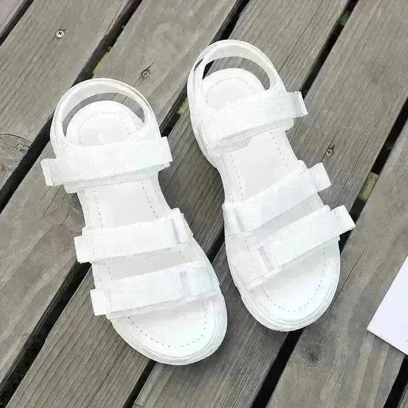 Classy Trendy Women's Fashion Velcro Platform Casual Chunky Sandals - EX-STOCK CANADA
