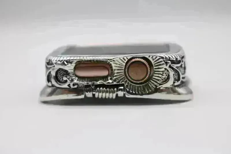Classy Vintage Carved Watch Protective Case Compatible with Apple Smart Watch - EX-STOCK CANADA