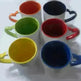 Coated Mug Heart Shaped Handle Inner Color Cup Ceramic Cup Customized - EX-STOCK CANADA