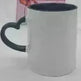 Coated Mug Heart Shaped Handle Inner Color Cup Ceramic Cup Customized - EX-STOCK CANADA