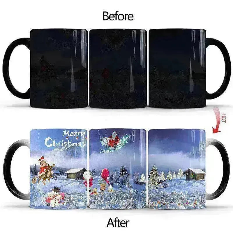Color Change Christmas Mug Heat Sensitive Cup - EX-STOCK CANADA