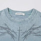 Color-contrasting Pattern Printed Short Sleeved T-shirt - EX-STOCK CANADA