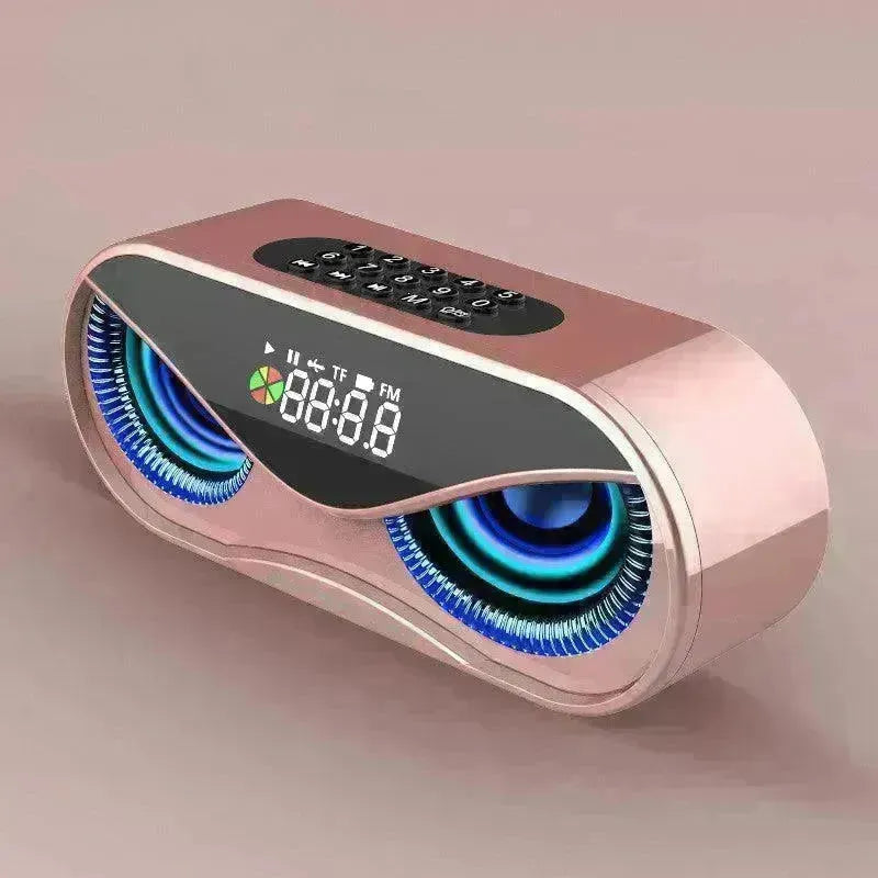Colorful lights, dual speakers, digital buttons, song, Bluetooth speaker - EX-STOCK CANADA