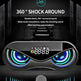 Colorful lights, dual speakers, digital buttons, song, Bluetooth speaker - EX-STOCK CANADA