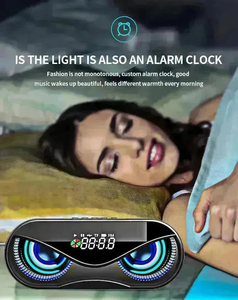 Colorful lights, dual speakers, digital buttons, song, Bluetooth speaker - EX-STOCK CANADA
