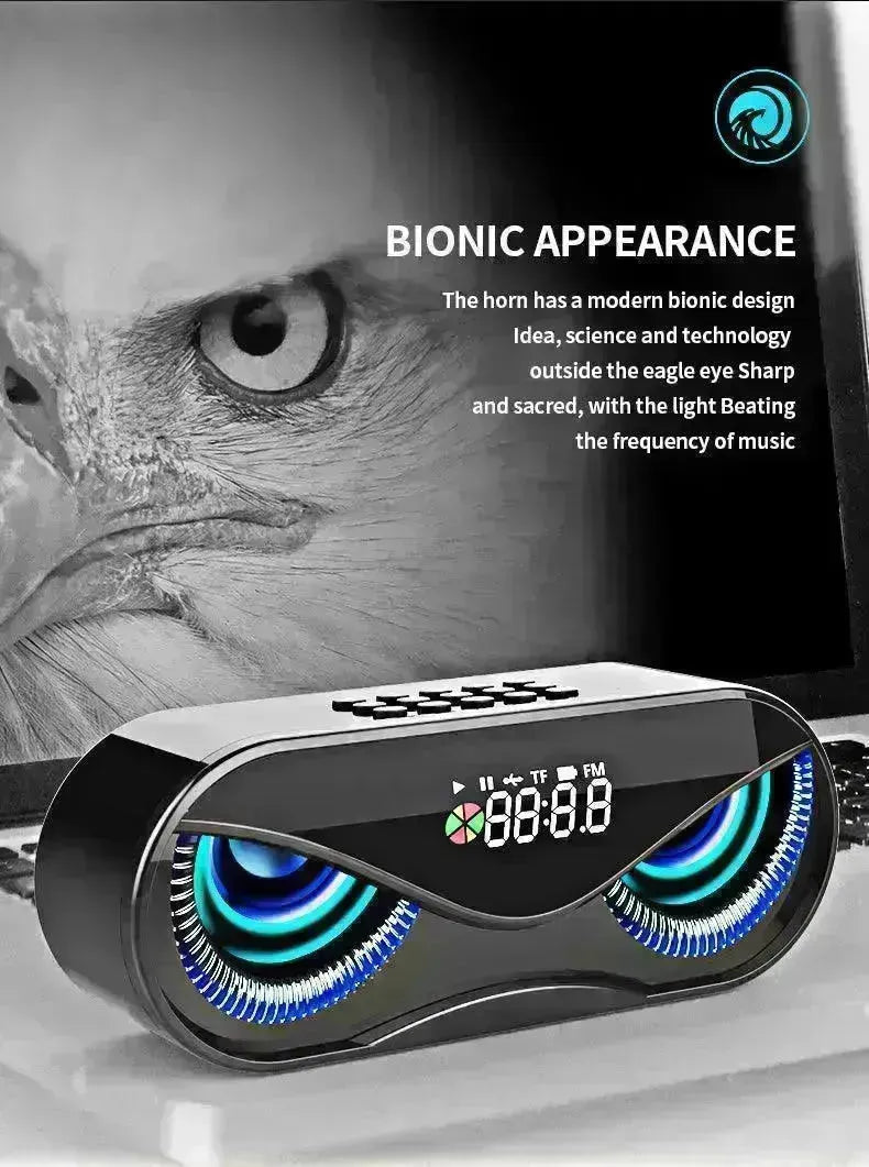 Colorful lights, dual speakers, digital buttons, song, Bluetooth speaker - EX-STOCK CANADA