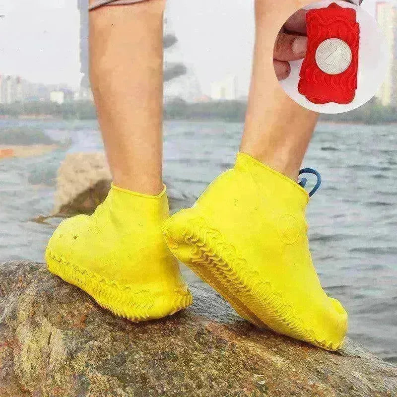 colorful Portable Silicone Waterproof Non-slip Shoe Cover - EX-STOCK CANADA