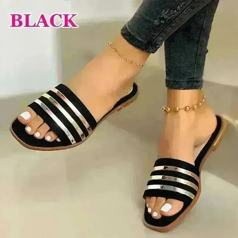 Comfortable Flat Slippers Women - EX-STOCK CANADA