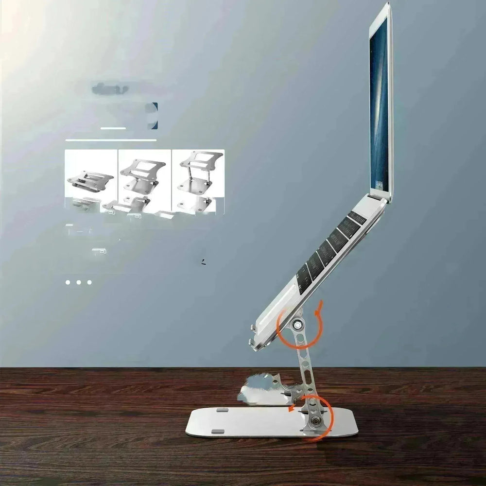 Computer Stand Laptop Aluminum Alloy Desktop Folding Portable Storage Base Can Lift Radiator - EX-STOCK CANADA