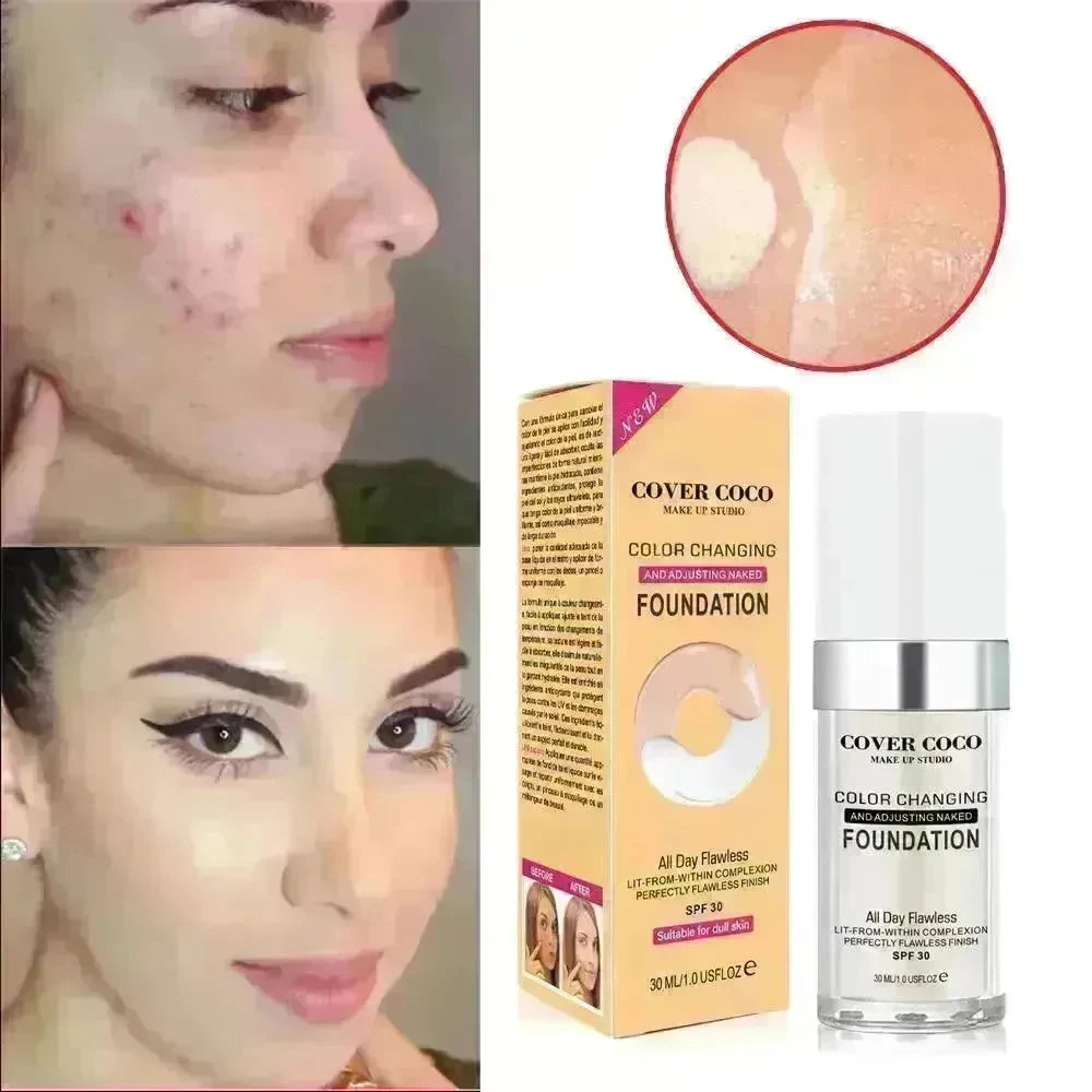 Concealing Foundation Temperature Change Skin Color - EX-STOCK CANADA