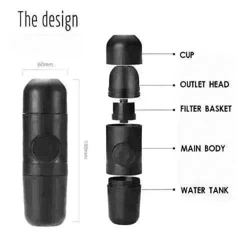 Condensed portable mini coffee machine - EX-STOCK CANADA