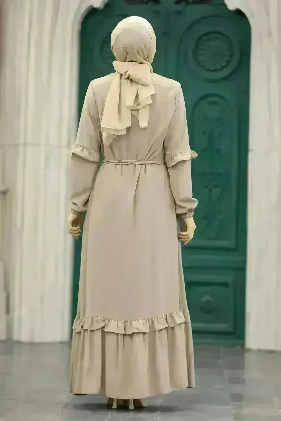 Conservative Hijab Abaya Dress for Arab Dubai Turkey Middle Eastern Women - EX-STOCK CANADA