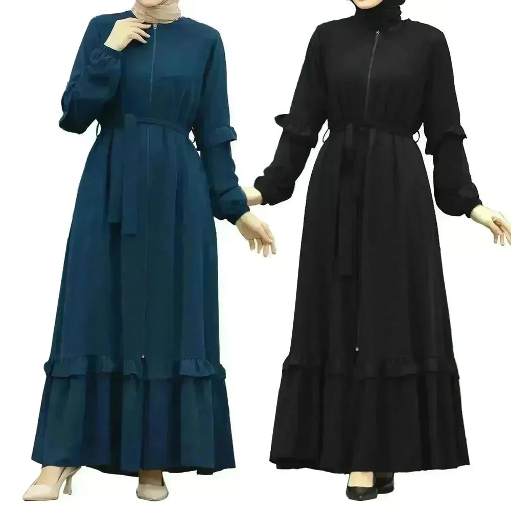 Conservative Hijab Abaya Dress for Arab Dubai Turkey Middle Eastern Women - EX-STOCK CANADA