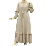 Conservative Hijab Abaya Dress for Arab Dubai Turkey Middle Eastern Women - EX-STOCK CANADA