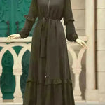 Conservative Hijab Abaya Dress for Arab Dubai Turkey Middle Eastern Women - EX-STOCK CANADA