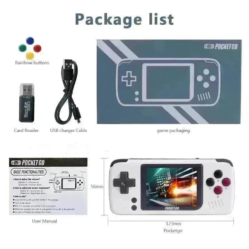 Console,PocketGo,Video Console Retro Handheld, 2.4inch - EX-STOCK CANADA