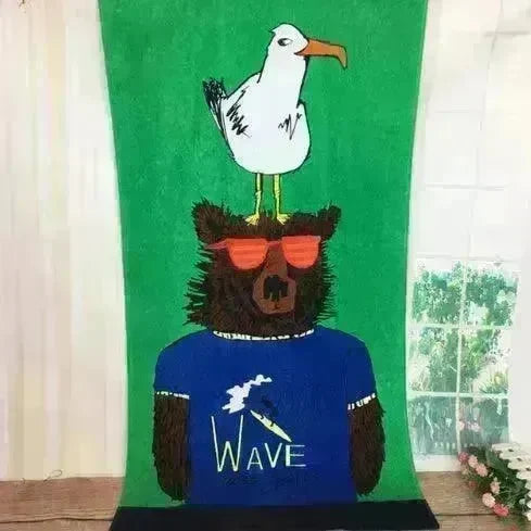 Cotton adult male summer thin towel swimming beach towel - EX-STOCK CANADA