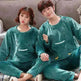 Couples Warm And Velvet Thickened Flannel Home Service Pajamas Set - EX-STOCK CANADA