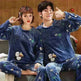 Couples Warm And Velvet Thickened Flannel Home Service Pajamas Set - EX-STOCK CANADA