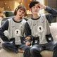 Couples Warm And Velvet Thickened Flannel Home Service Pajamas Set - EX-STOCK CANADA