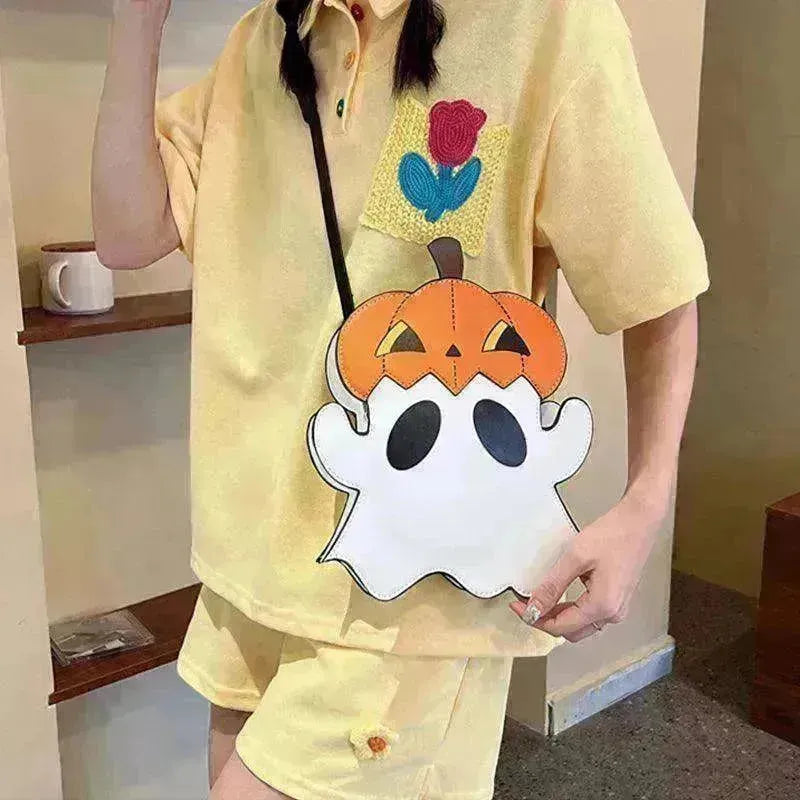 Creative 3D Pumpkin Ghost Shoulder Bag: Cute Women's Purse - EX-STOCK CANADA